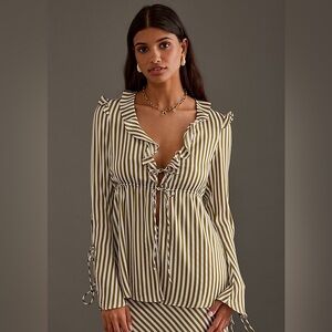 Bardot Dahlia Frill Blouse Womens Size XXL